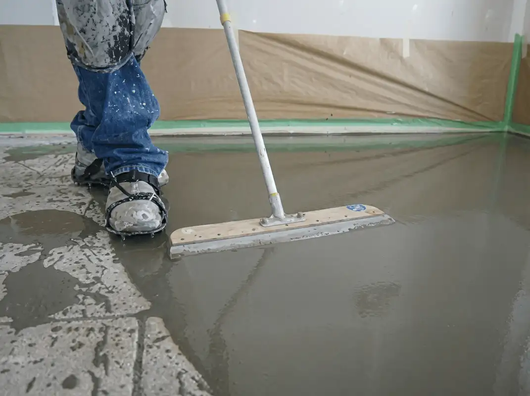 Uneven floor being professionally repaired in Los Angeles, CA